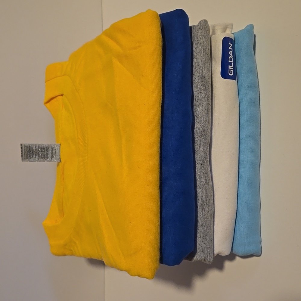 5 Gildan Heavy Cotton 2XL T-Shirt Bundle - Picture 2 of 7